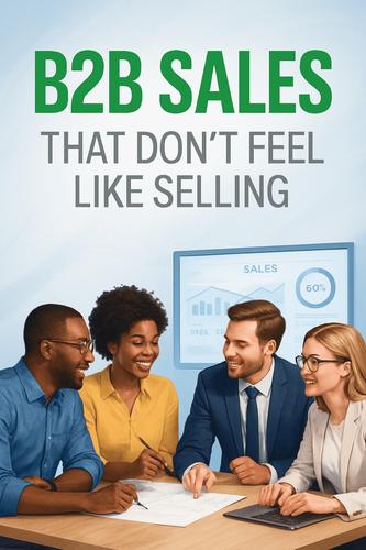 B2B Sales That Don't Feel Like Selling background